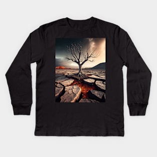 volcanic land Kids Long Sleeve T-Shirt